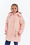 Hooded Winter Pompom Detailed Girls' Coat 51354