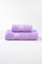 2-Piece Bath Towel Set 100% Cotton Certified, Body Head Towel Set Lilac - 50X80 & 70X130Cm - 6