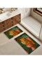 Amazing | Bathroom and Toilet Mat Newspaper Reading Sarman Cat Motif Modern Design | Mop - 2