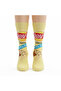 حزمة جوارب EGS Socks Cips مكونة من منقوش جوارب صفراء للجنسين - مقاس واحد