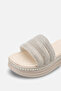 Cindy Three-Striped Stone Slippers - 4