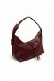 Women's Mini Aura Hand and Shoulder Bag Burgundy - 3