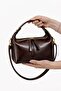 women's bitter brown hand and shoulder bag