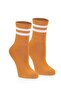 6-Pair Women's Light and Dark Colors Striped College Tennis Socks Set - 6