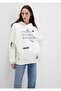 Snoopy Printed Ecru Sweatshirt 1S10470-80194
