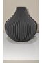 Fluted Decorative Bioplastic Vase – Modern Minimalist Home Accessory (Flowers Not Included) - 2