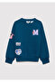 Hello Kitty Printed Navy Blue Sweatshirt 7S10164-89110 - 4