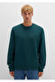 Crew Neck Green Sweatshirt 0S10421-71929 - 3