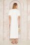 Women's White Short Sleeve Full Length Wear-Go Basic Dress / Buttoned on the Shoulder / Slit / Casual Sports 3618308 - 7