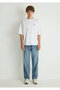 Crew Neck Basic White T-Shirt Oversize / Wide Cut0611931-620 - 2
