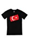 Sc Plus Black T-shirt - Rectangular Turkish Flag