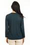 Women's Middle-Aged and Above New Model Round Collar Lycra Mother's Combed Cotton Blouse 30550 - 5