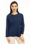 Women's Middle Age and Above New Model Round Collar Lycra Mother Combed Cotton Blouse 30550 - 4