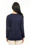 New Season Women's Middle Age and Up New Model Round Neck Lycra Mother Combed Cotton Blouse 30540 - 5
