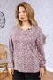 New Model High Quality Middle Age Mother Combed Cotton Blouse 6515 - 4