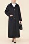 Coat with Buttoned Pockets - Black - 2