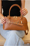 Women's Shoulder and Crossbody Bag with Belt and Bridge Details