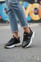 Us polo assn black women's sneakers daily sports shoes - 4
