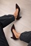 Women's Classic Short-Heeled Leather Shoes - 6