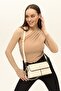 Beige Logo Detailed Women's Hand Shoulder Bag - 5