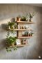 Asymmetrical Bohemian Wooden Decorative Wall Shelf with 4 Shelves - 4