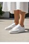 Suede White Basic Thermo Sole with Side Stripes and Orthopedic Insoles Lace-Up Sports Shoes 88 - 7