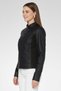 Women Sportswear Fit Long Sleeve Outdoor Jackets, Black - 4
