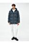 Puffer Jacket, Hooded, Pocket Detailed, Zippered - 3