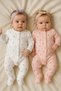 Organic Baby Girl Jumpsuit Set, Floral Print, Cotton, Newborn, 1-3-6 Months, Clothing