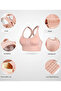 Women Shockproof Cross Back Padded Sports Bra with Back Hook (S-XL) - 5