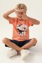 Boy's Orange Capri Set - 3
