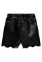 Bow-Tie Leather Shorts 6-18 Months - Black 9-12 Months - 2