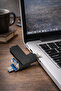 Dk06 128Gb USB 3.0 Flash Memory Usb-A Micro Lightning Compatible 3 in 1 Metal Black - 7