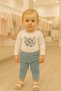Cotton Blue Baby Girl Set