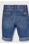 Baby Blue Curled Hem Denim Pants - 2