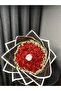 19-Piece Non-Fading Red-Single White Rose Bouquet - 2