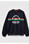 Men's Navy Blue 100% Cotton Relaxed Fit Stranger Things Printed Sweatshirt - 2