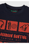Boy's Navy Blue 100% Cotton Stranger Things Pre Printed Short Sleeve T-Shirt - 3