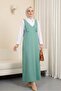 Long Jile with Shoulder Straps - Green