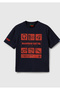 Boy's Navy Blue 100% Cotton Stranger Things Pre Printed Short Sleeve T-Shirt
