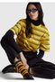 Unisex Yellow 100% Cotton Relaxed Fit Striped Stranger Things T-Shirt - 6
