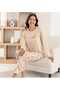 Women's Milan Fabric Long Sleeve Pajamas Set 7600