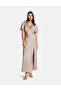 Martine split long dress