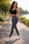 High-Waist Patterned Sports Seamless Leggings - 3