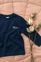 Heavy Fabric Long Sleeve T-Shirt 4-12 Years Old Navy Blue