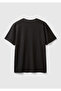 Men's black v-neck slub t-shirt - 4