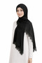 Women's Chiffon Lace Piece Needle Embroidered Coverlet 70X150 Mevlüt Gift Headscarf Evening Dress Shawl Set of 10 - 4