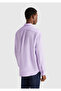 Men's lilac 100% Linen shirt - 2