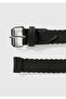 Men's Black Mesh Belt - 2