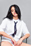 Tie Printed Oversized Unisex White Tshirt - 6